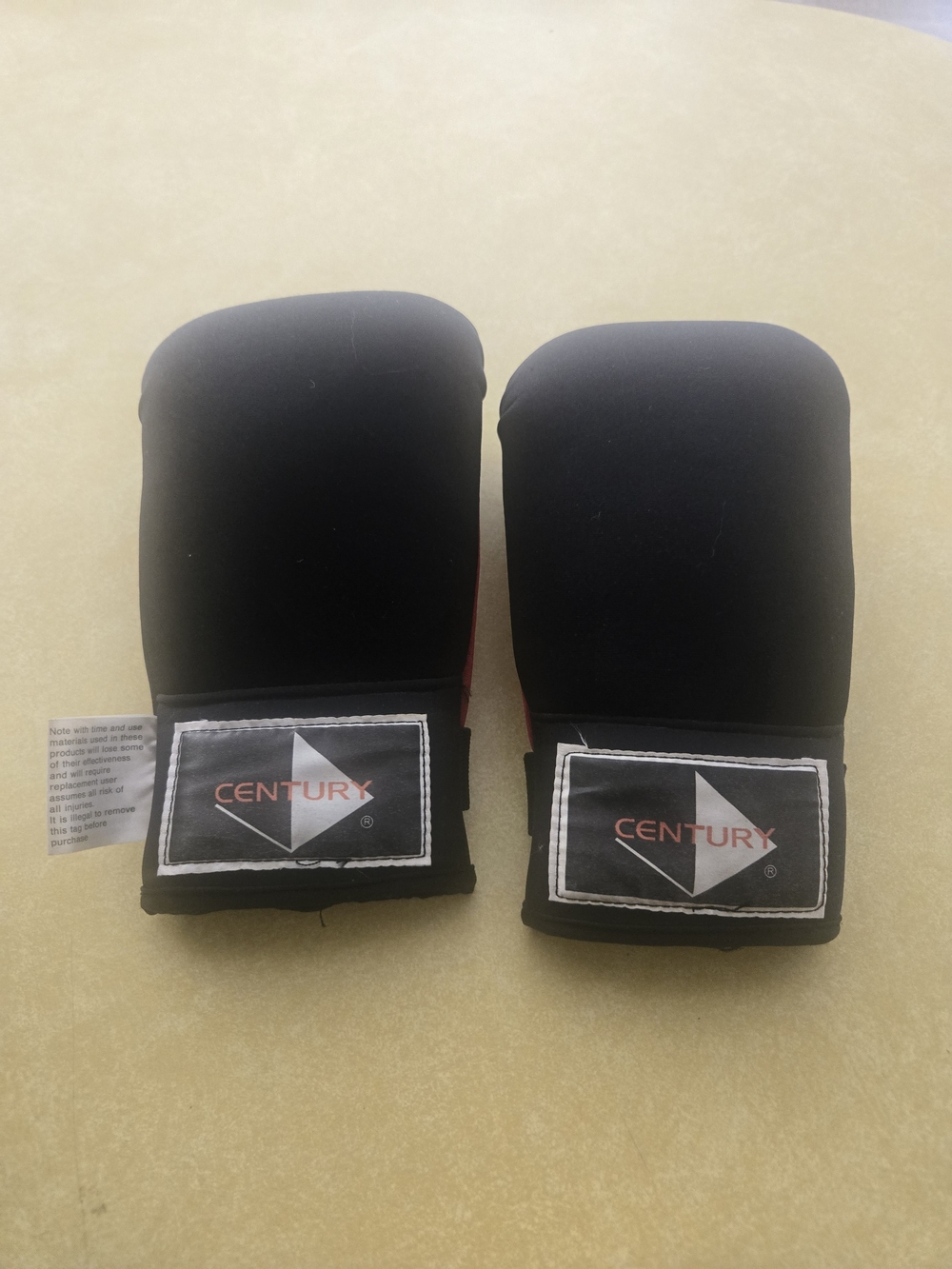 Men's Black Hand Wrap Sparring Gloves